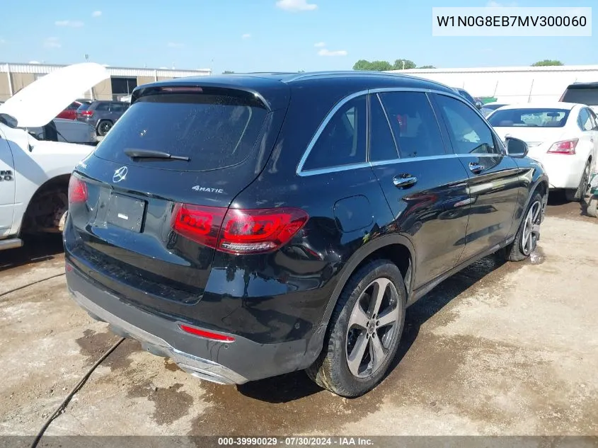 2021 Mercedes-Benz Glc 300 4Matic Suv VIN: W1N0G8EB7MV300060 Lot: 39990029