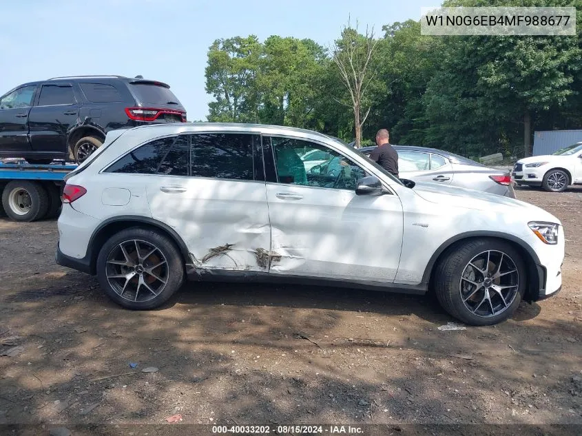 2021 Mercedes-Benz Amg Glc 43 4Matic VIN: W1N0G6EB4MF988677 Lot: 40033202