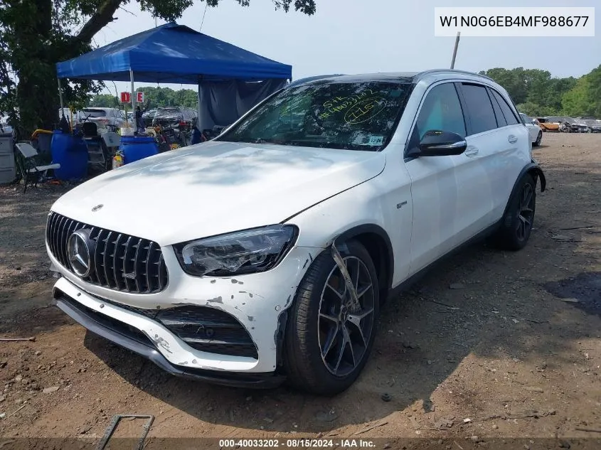 2021 Mercedes-Benz Amg Glc 43 4Matic VIN: W1N0G6EB4MF988677 Lot: 40033202