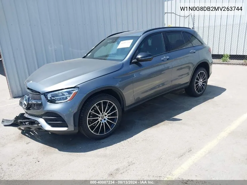 2021 Mercedes-Benz Glc 300 Suv VIN: W1N0G8DB2MV263744 Lot: 40087234