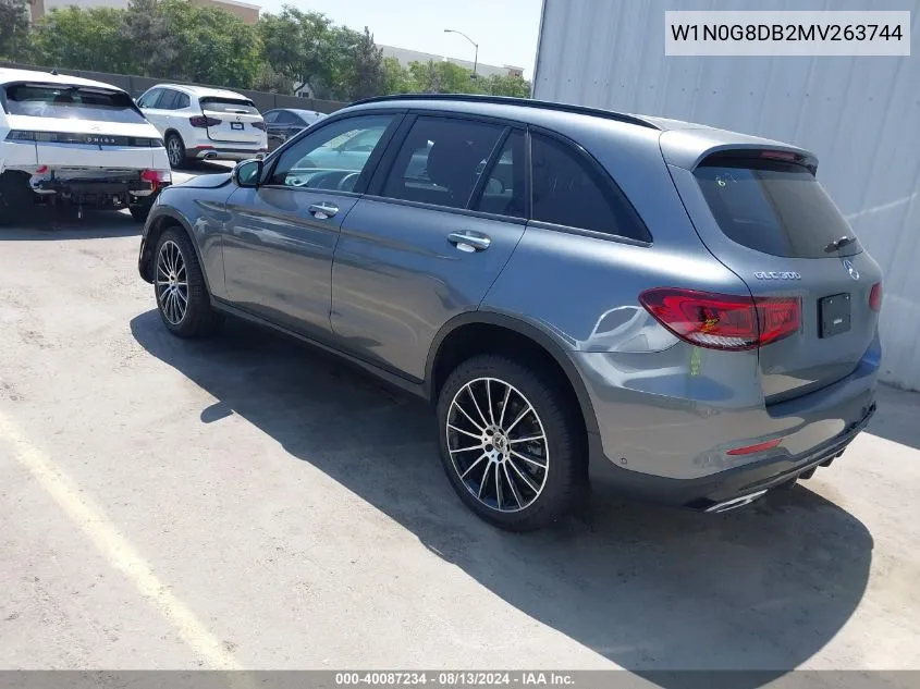 2021 Mercedes-Benz Glc 300 Suv VIN: W1N0G8DB2MV263744 Lot: 40087234