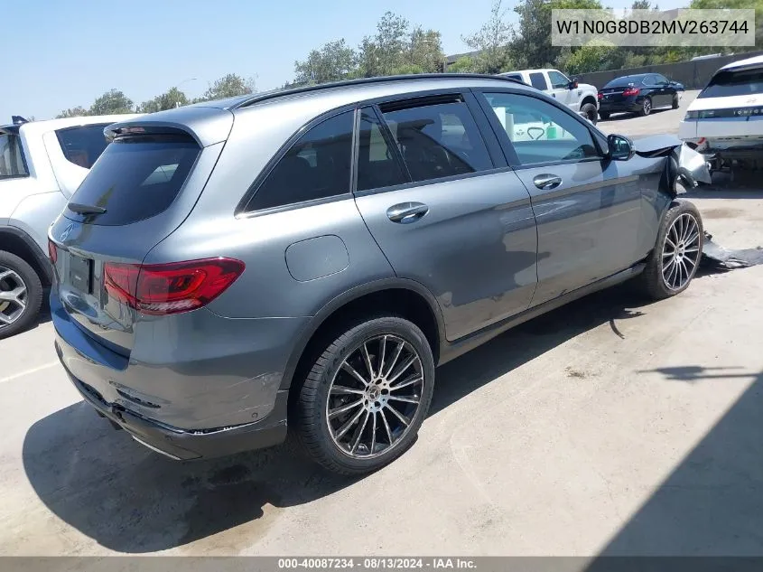 2021 Mercedes-Benz Glc 300 Suv VIN: W1N0G8DB2MV263744 Lot: 40087234