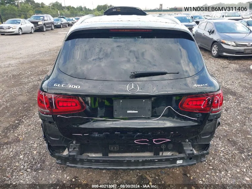 2021 Mercedes-Benz Glc 300 4Matic Suv VIN: W1N0G8EB6MV311406 Lot: 40213067