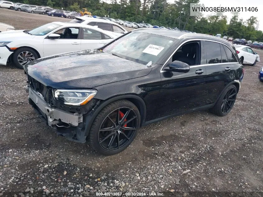 2021 Mercedes-Benz Glc 300 4Matic Suv VIN: W1N0G8EB6MV311406 Lot: 40213067