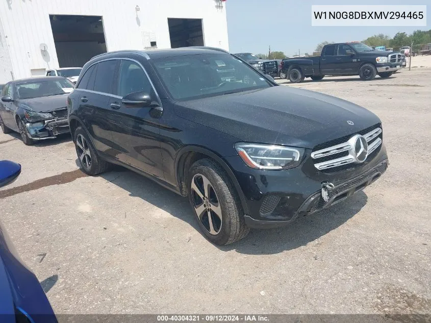 2021 Mercedes-Benz Glc 300 Suv VIN: W1N0G8DBXMV294465 Lot: 40304321