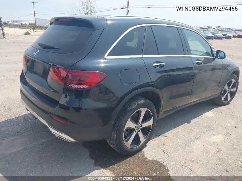 2021 Mercedes-Benz Glc 300 Suv VIN: W1N0G8DBXMV294465 Lot: 40304321