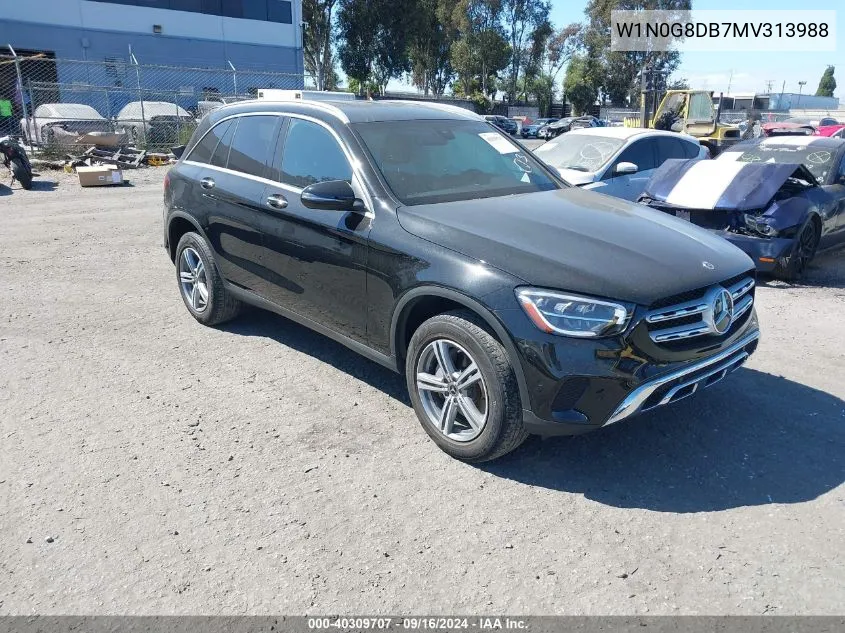 2021 Mercedes-Benz Glc 300 Suv VIN: W1N0G8DB7MV313988 Lot: 40309707