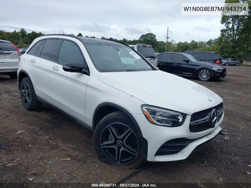 2021 Mercedes-Benz Glc 300 4Matic Suv VIN: W1N0G8EB7MF943714 Lot: 40396731