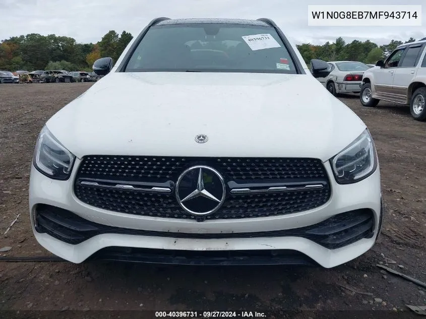 2021 Mercedes-Benz Glc 300 4Matic Suv VIN: W1N0G8EB7MF943714 Lot: 40396731