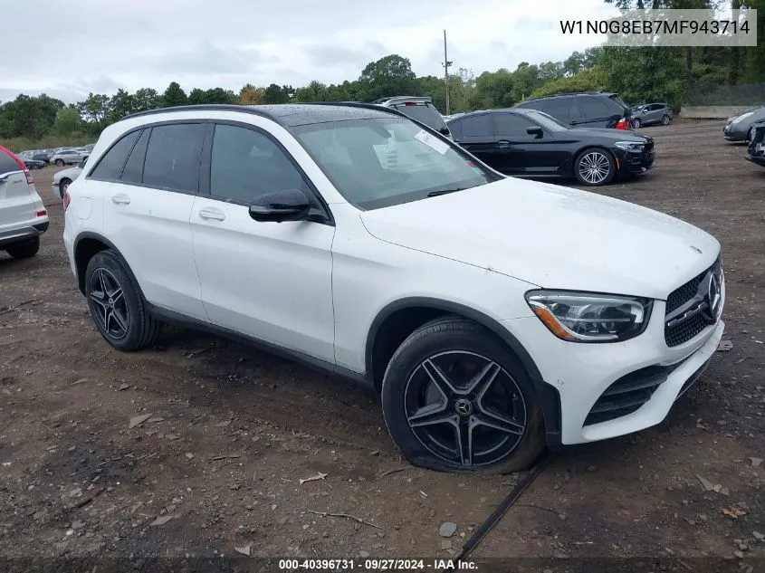 2021 Mercedes-Benz Glc 300 4Matic Suv VIN: W1N0G8EB7MF943714 Lot: 40396731