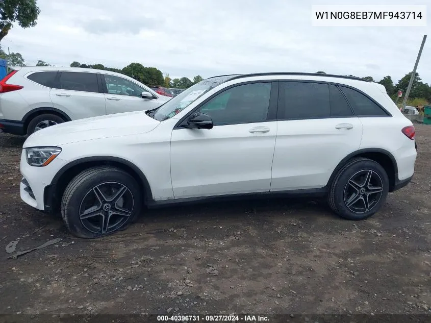 2021 Mercedes-Benz Glc 300 4Matic Suv VIN: W1N0G8EB7MF943714 Lot: 40396731