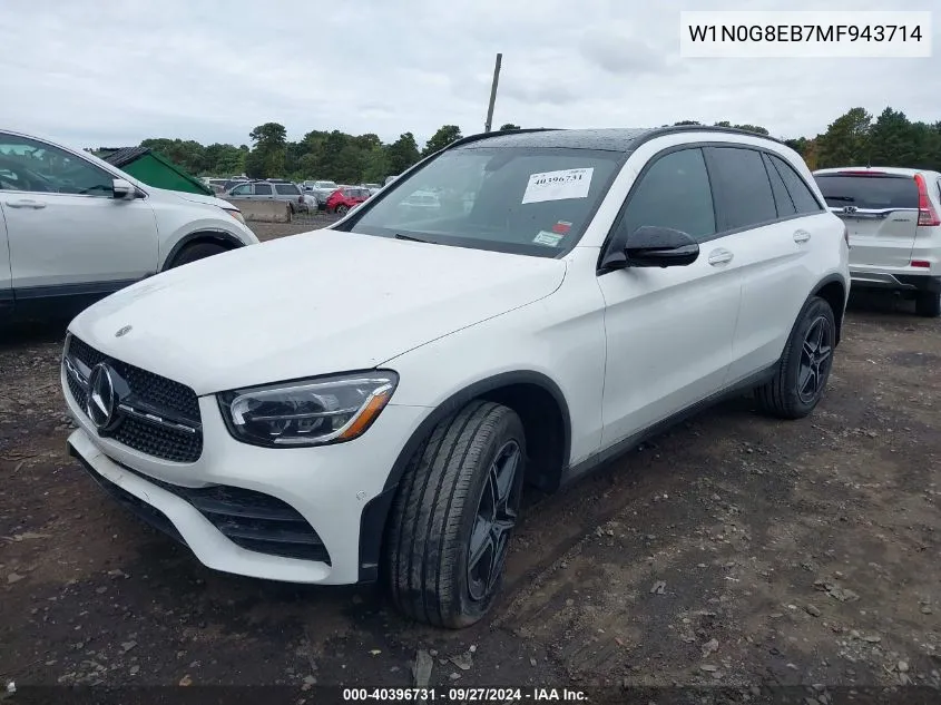 2021 Mercedes-Benz Glc 300 4Matic Suv VIN: W1N0G8EB7MF943714 Lot: 40396731