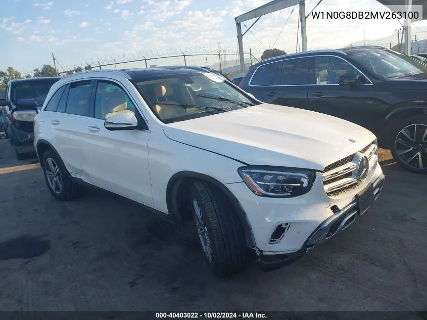 2021 Mercedes-Benz Glc 300 Suv VIN: W1N0G8DB2MV263100 Lot: 40403022