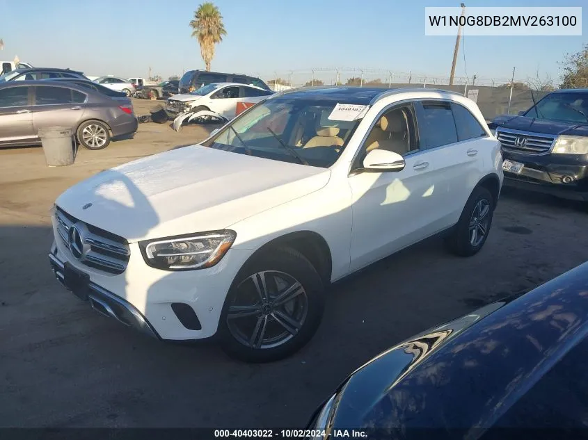 2021 Mercedes-Benz Glc 300 Suv VIN: W1N0G8DB2MV263100 Lot: 40403022