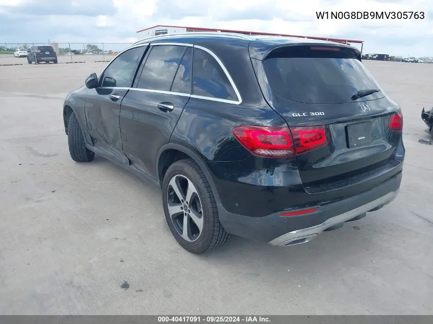 2021 Mercedes-Benz Glc 300 Suv VIN: W1N0G8DB9MV305763 Lot: 40417091