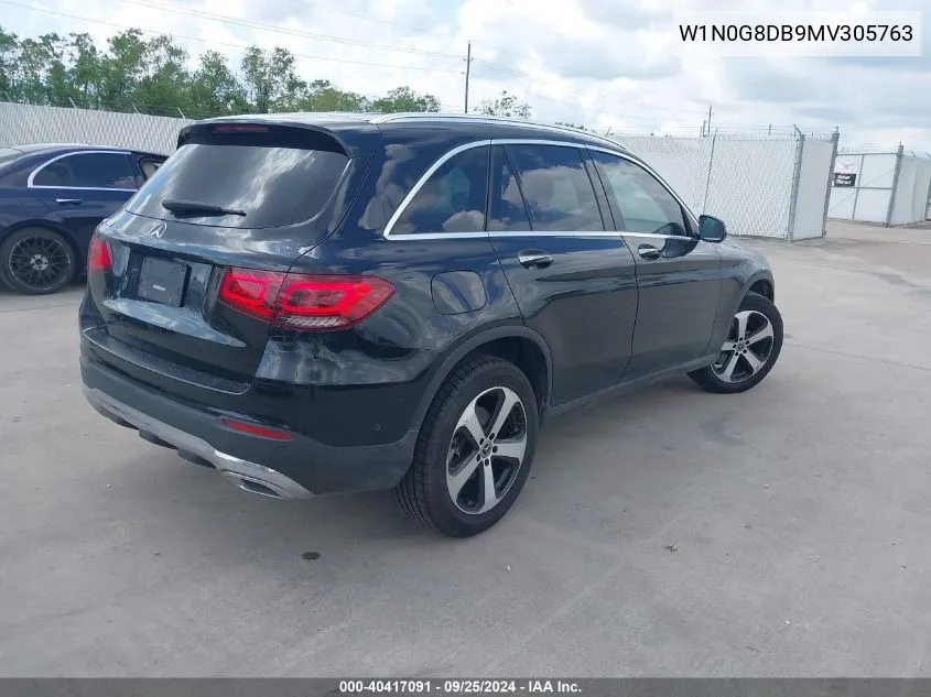 2021 Mercedes-Benz Glc 300 Suv VIN: W1N0G8DB9MV305763 Lot: 40417091