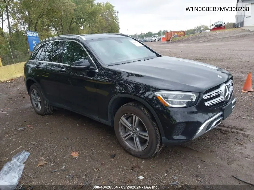 2021 Mercedes-Benz Glc 300 4Matic Suv VIN: W1N0G8EB7MV308238 Lot: 40426554