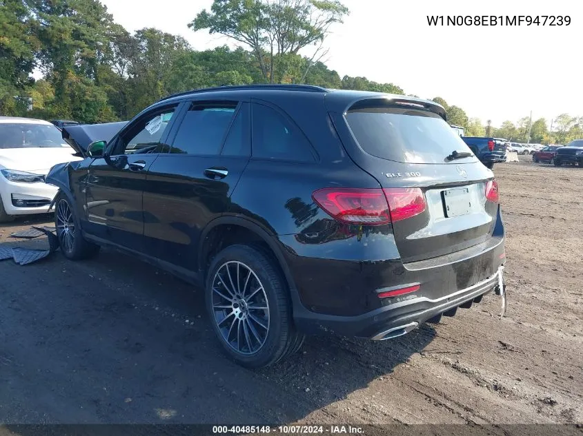 2021 Mercedes-Benz Glc 300 4Matic Suv VIN: W1N0G8EB1MF947239 Lot: 40485148