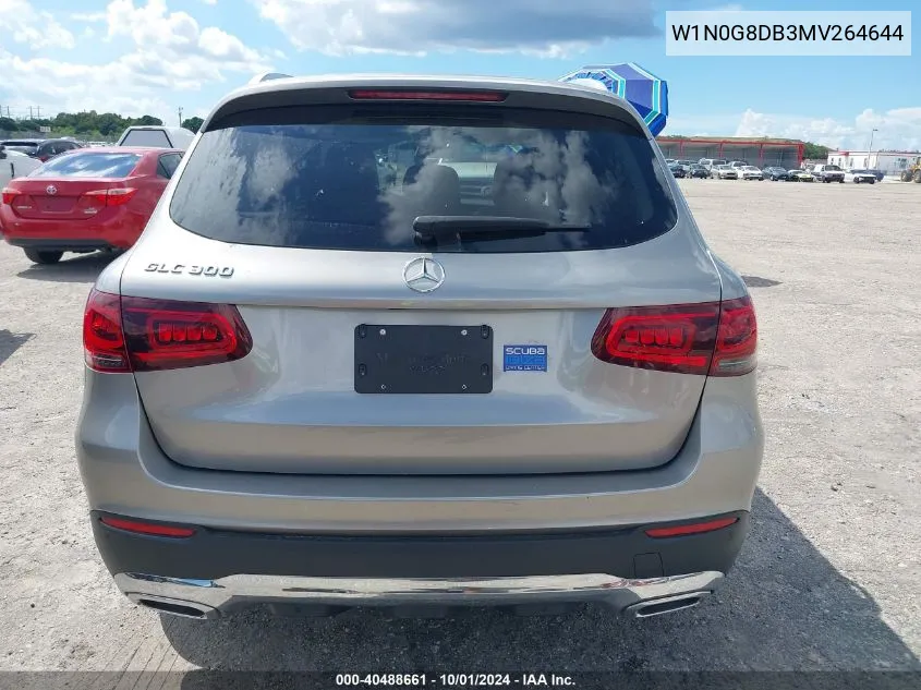 2021 Mercedes-Benz Glc 300 Suv VIN: W1N0G8DB3MV264644 Lot: 40488661