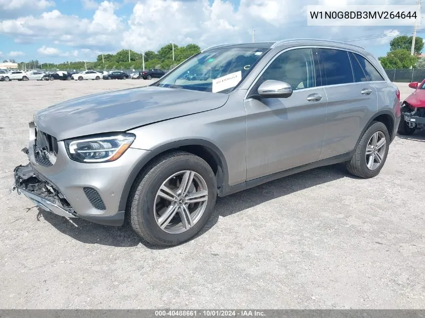 2021 Mercedes-Benz Glc 300 Suv VIN: W1N0G8DB3MV264644 Lot: 40488661