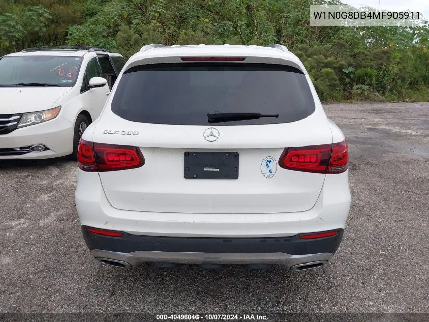 2021 Mercedes-Benz Glc 300 VIN: W1N0G8DB4MF905911 Lot: 40496046