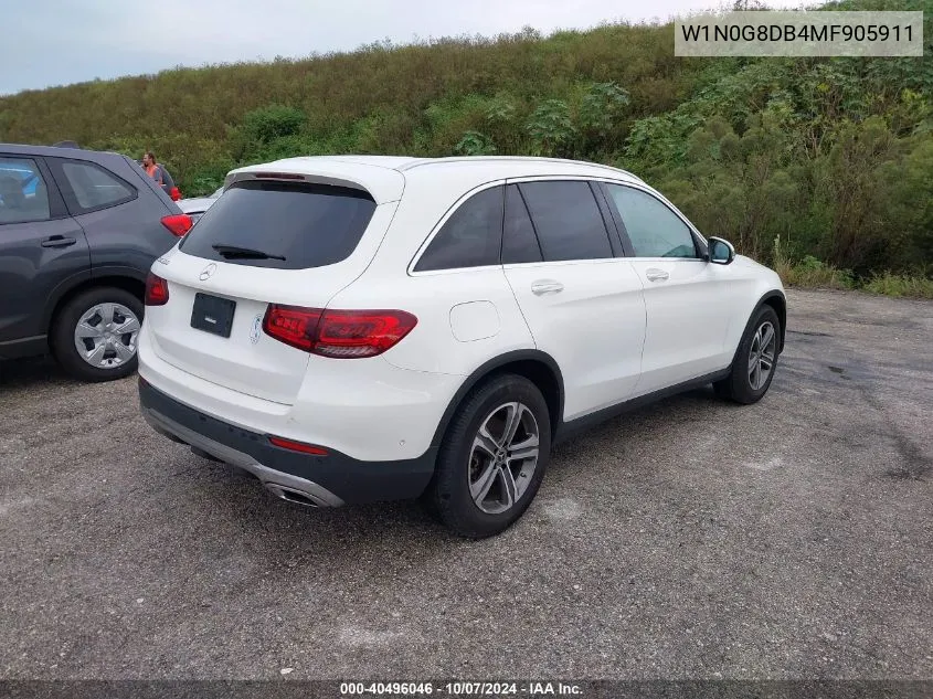 2021 Mercedes-Benz Glc 300 VIN: W1N0G8DB4MF905911 Lot: 40496046