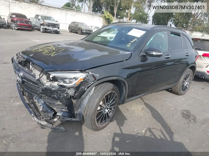 2021 Mercedes-Benz Glc 300 Suv VIN: W1N0G8DB7MV307401 Lot: 40499697