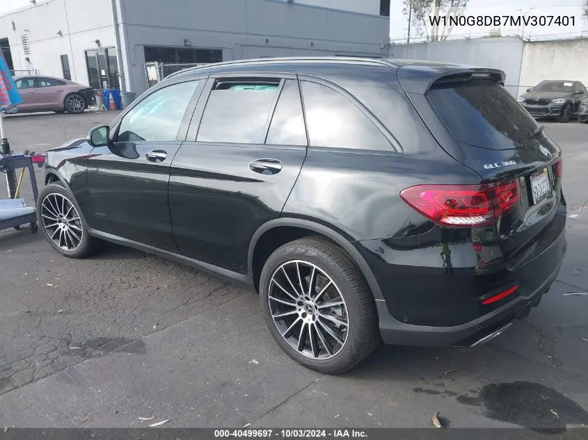 2021 Mercedes-Benz Glc 300 Suv VIN: W1N0G8DB7MV307401 Lot: 40499697