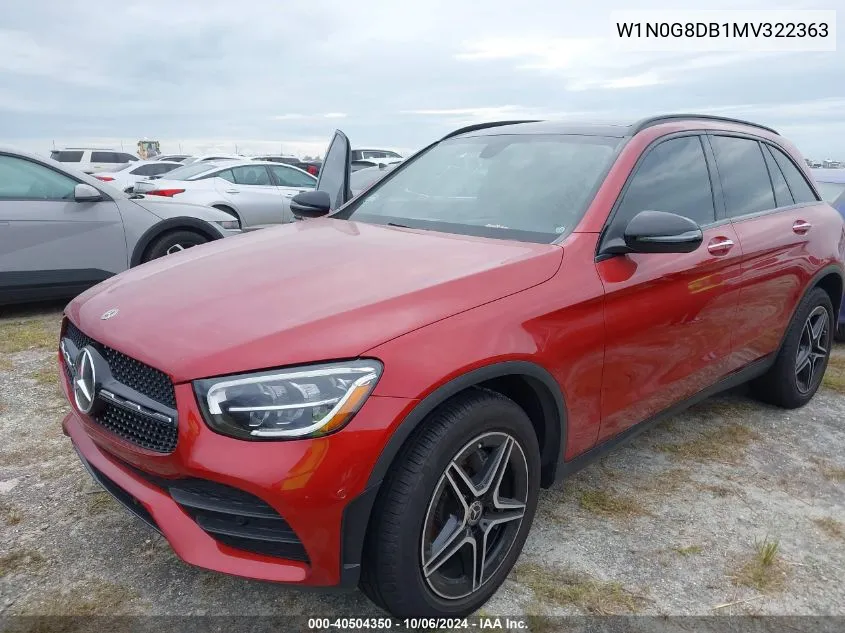 2021 Mercedes-Benz Glc 300 VIN: W1N0G8DB1MV322363 Lot: 40504350