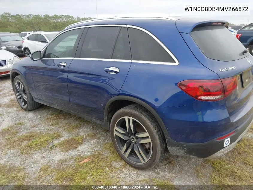 2021 Mercedes-Benz Glc 300 Suv VIN: W1N0G8DB4MV266872 Lot: 40518340