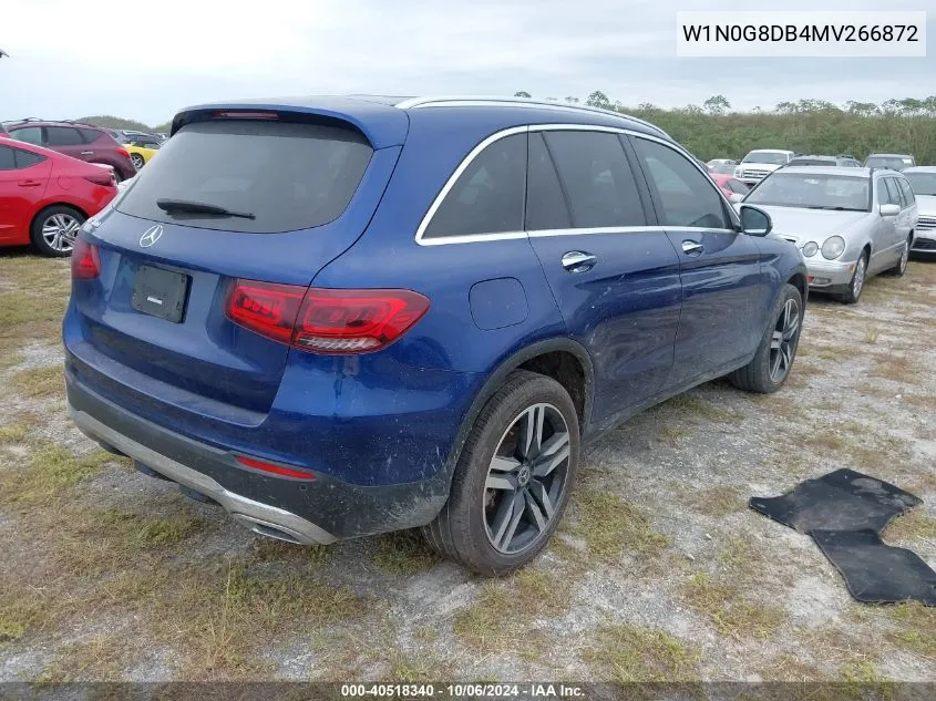 2021 Mercedes-Benz Glc 300 Suv VIN: W1N0G8DB4MV266872 Lot: 40518340