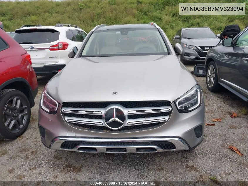 2021 Mercedes-Benz Glc 300 4Matic VIN: W1N0G8EB7MV323094 Lot: 40539988