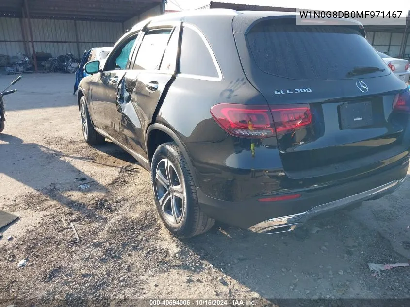 2021 Mercedes-Benz Glc 300 Suv VIN: W1N0G8DB0MF971467 Lot: 40594005