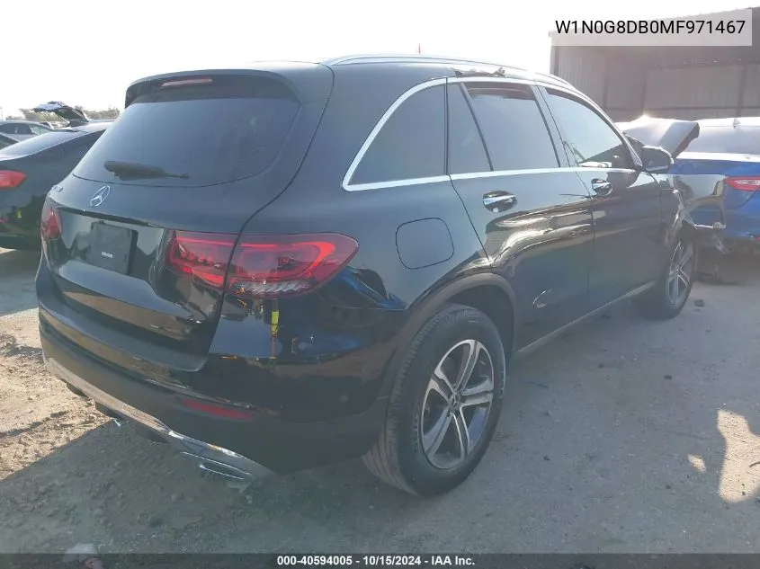 2021 Mercedes-Benz Glc 300 Suv VIN: W1N0G8DB0MF971467 Lot: 40594005