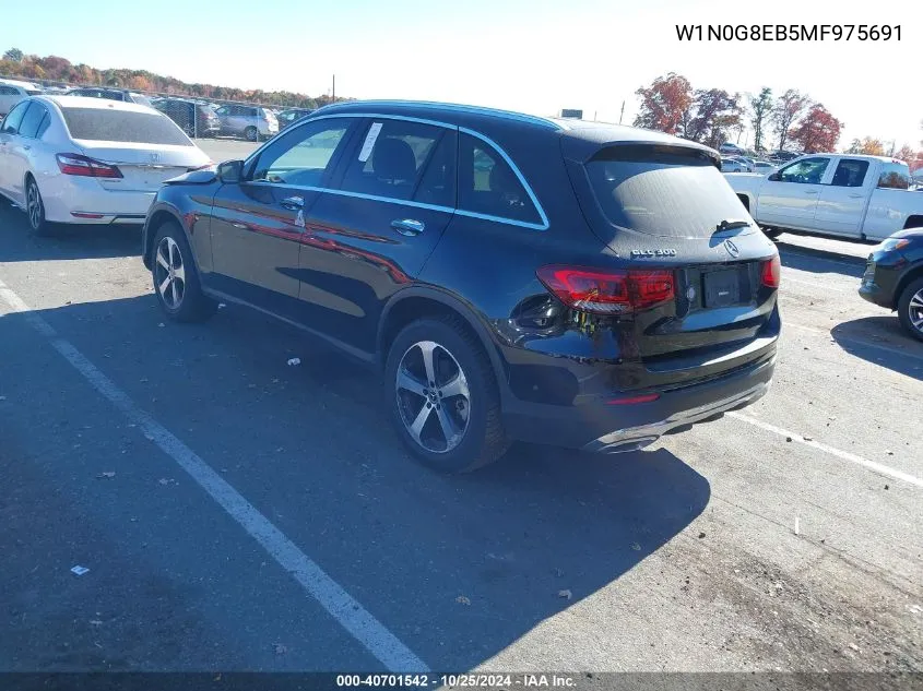 2021 Mercedes-Benz Glc 300 4Matic Suv VIN: W1N0G8EB5MF975691 Lot: 40701542