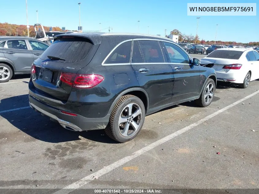 2021 Mercedes-Benz Glc 300 4Matic Suv VIN: W1N0G8EB5MF975691 Lot: 40701542