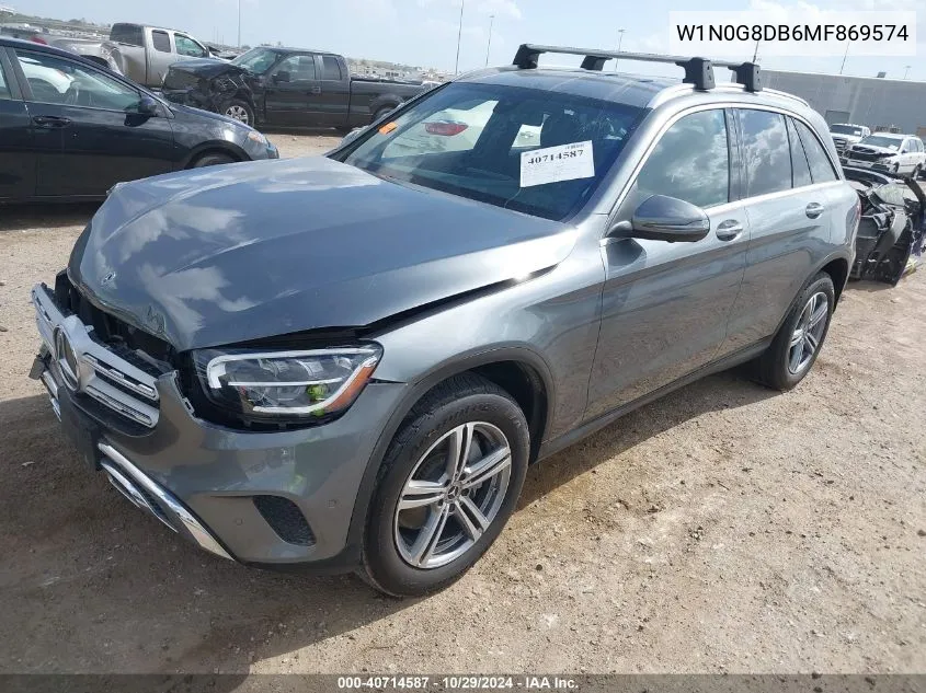 2021 Mercedes-Benz Glc 300 Suv VIN: W1N0G8DB6MF869574 Lot: 40714587