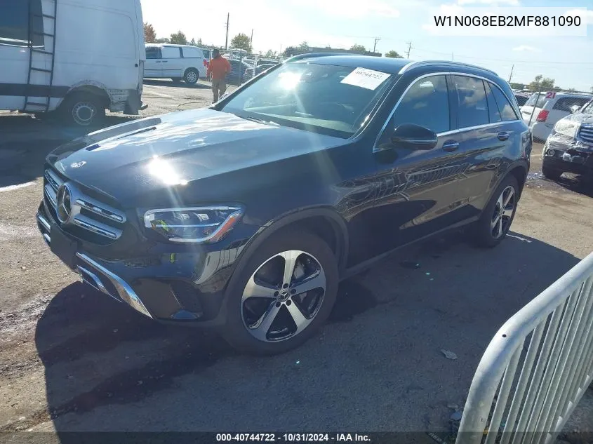 2021 Mercedes-Benz Glc 300 4Matic Suv VIN: W1N0G8EB2MF881090 Lot: 40744722