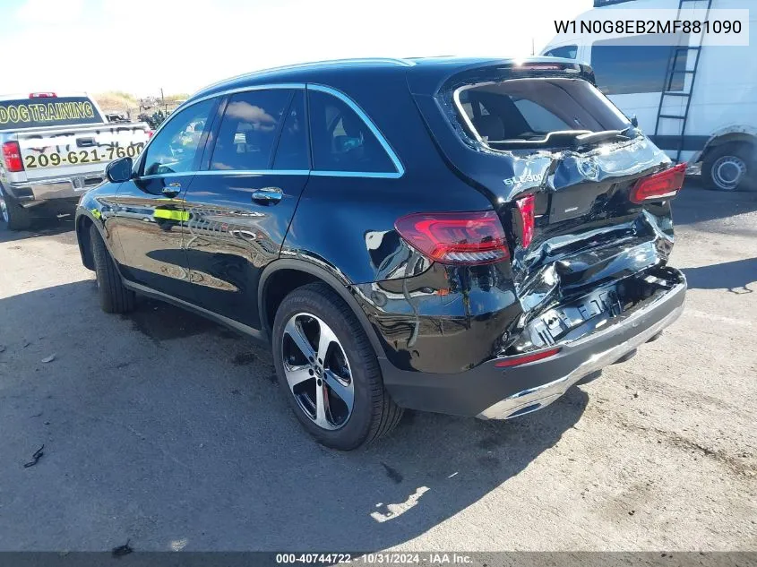 2021 Mercedes-Benz Glc 300 4Matic Suv VIN: W1N0G8EB2MF881090 Lot: 40744722