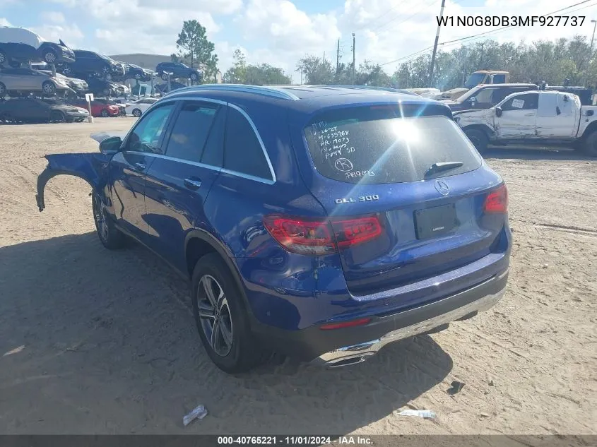 2021 Mercedes-Benz Glc 300 Suv VIN: W1N0G8DB3MF927737 Lot: 40765221