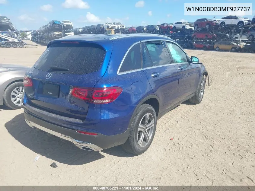 2021 Mercedes-Benz Glc 300 Suv VIN: W1N0G8DB3MF927737 Lot: 40765221