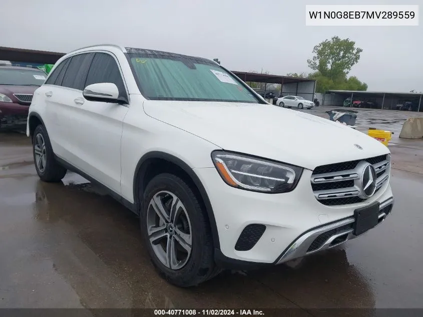 2021 Mercedes-Benz Glc 300 4Matic Suv VIN: W1N0G8EB7MV289559 Lot: 40771008