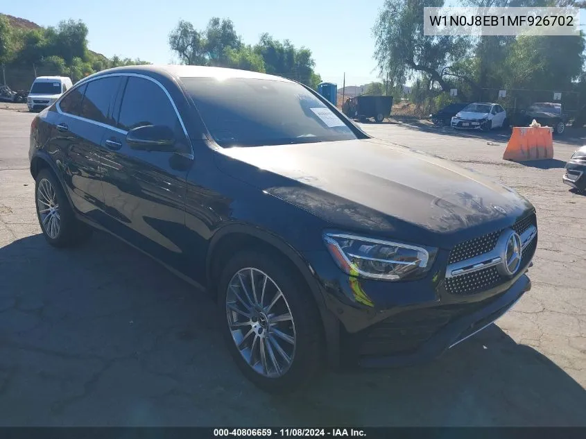 2021 Mercedes-Benz Glc 300 4Matic Coupe VIN: W1N0J8EB1MF926702 Lot: 40806659