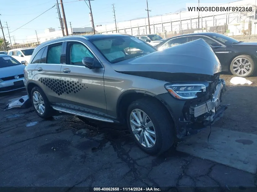 2021 Mercedes-Benz Glc 300 Suv VIN: W1N0G8DB8MF892368 Lot: 40862658