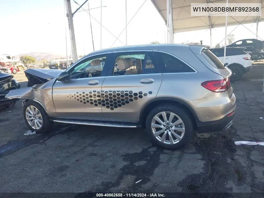 2021 Mercedes-Benz Glc 300 Suv VIN: W1N0G8DB8MF892368 Lot: 40862658