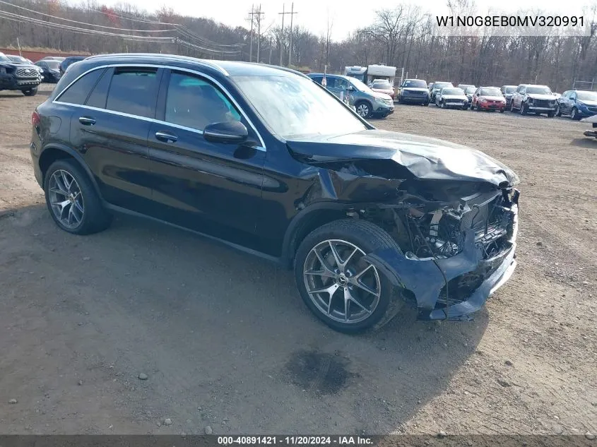 2021 Mercedes-Benz Glc 300 4Matic Suv VIN: W1N0G8EB0MV320991 Lot: 40891421