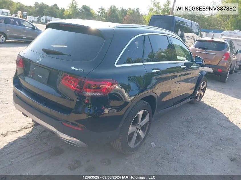 2022 Mercedes-Benz Glc VIN: W1N0G8EB9NV387882 Lot: 12063525