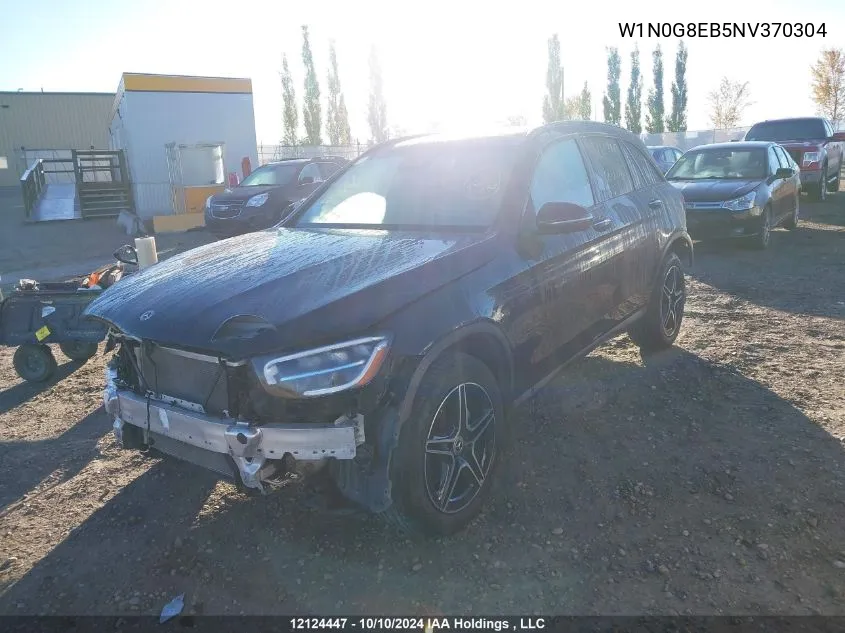 2022 Mercedes-Benz Glc VIN: W1N0G8EB5NV370304 Lot: 12124447