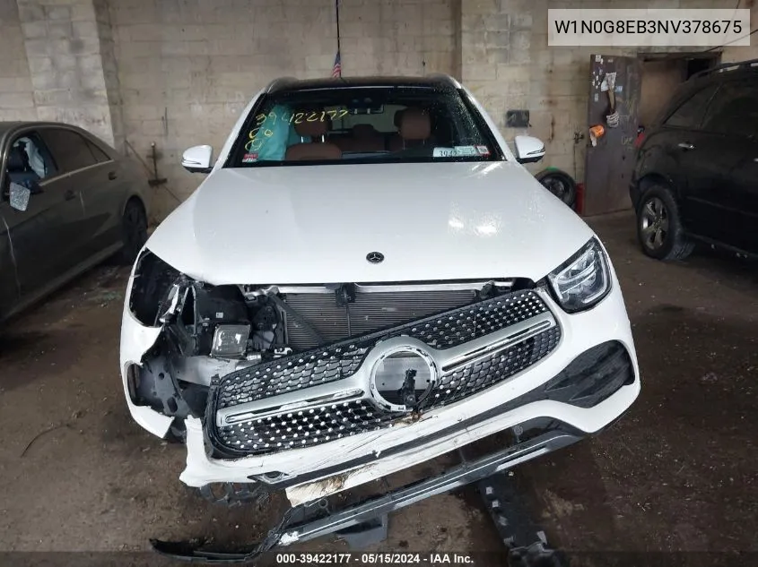 2022 Mercedes-Benz Glc 300 4Matic Suv VIN: W1N0G8EB3NV378675 Lot: 39422177