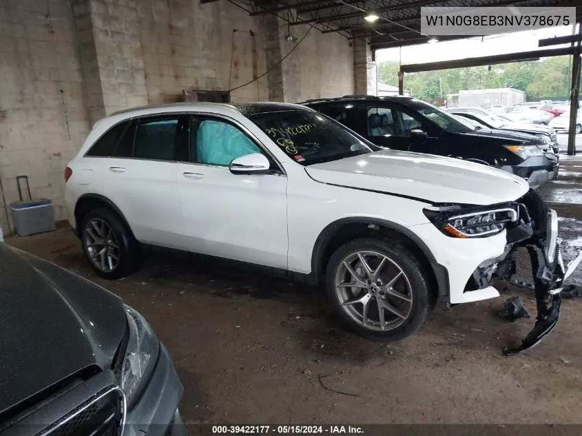 2022 Mercedes-Benz Glc 300 4Matic Suv VIN: W1N0G8EB3NV378675 Lot: 39422177